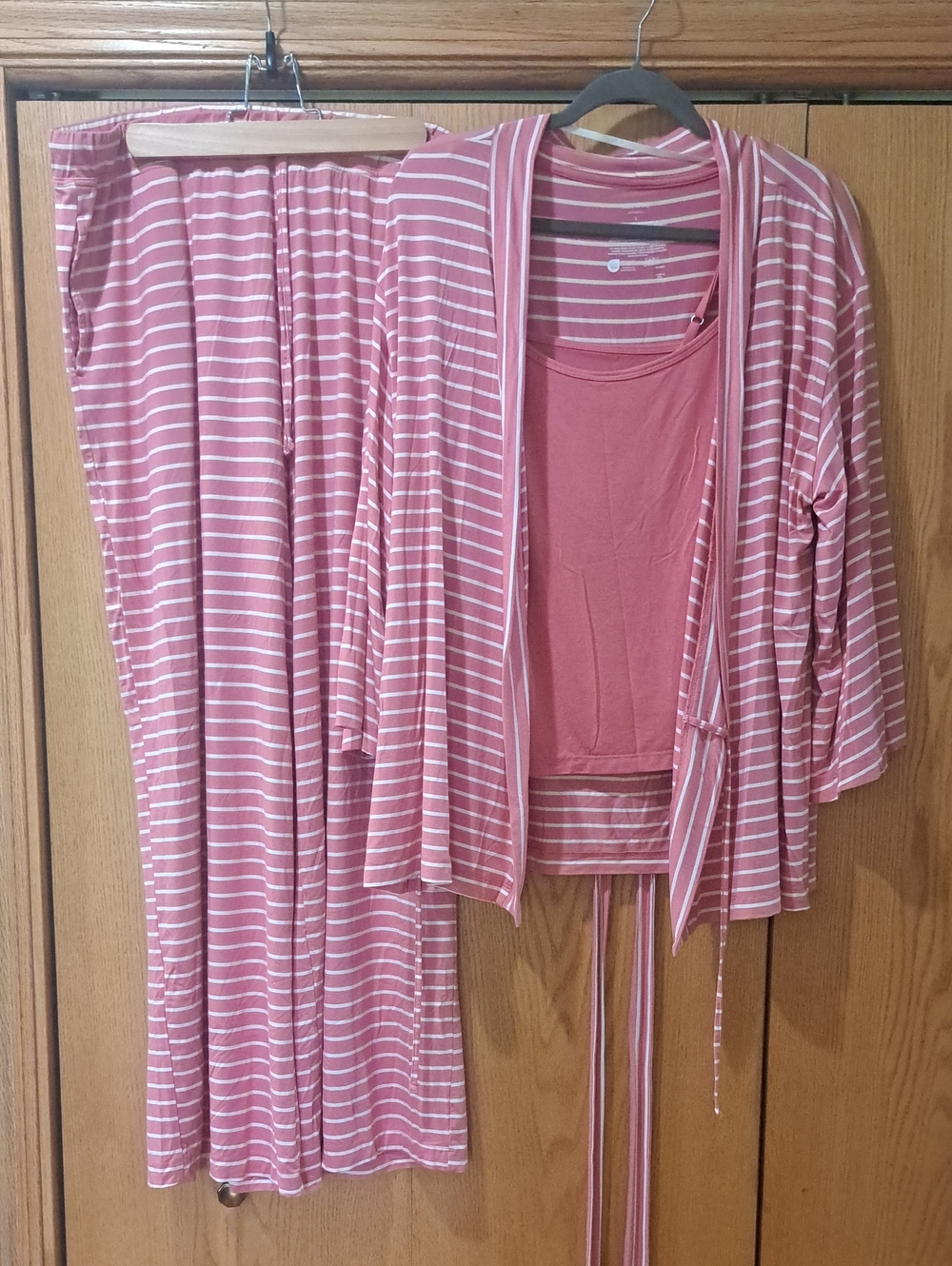 State Of Day Women's 3-Piece Striped Pajama Set